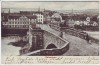 AK Melsungen Ortsansicht mit Fuldabrücke 1908