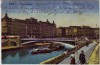 AK Wien I. Marienbrücke mit Schiff Menschen Österreich 1921