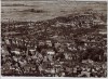 AK Foto Weinheim an der Bergstraße Luftbild Blick von der W.S.C.-Wachenburg West-Stadt 1966
