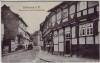 AK Osterwieck am Harz Schulzenstraße mit Eulenspiegelhaus 1916