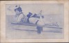 AK Frau im Badeanzug rauchend auf Steg liegend Erotik 1910