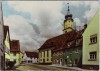 AK Foto Wassertrüdingen Ortsansicht mit Kirche Mittelfranken 1975