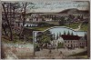 AK Gruss aus Ammelshain Ortsansicht mit Gasthof bei Naunhof 1909