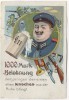 AK 1000 Mark Belohnung alter Knochen Soldat mit Bierkrug Waffen Soldatenkarte 1910