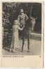 VERKAUFT !!!   AK Foto Soldat mit Helm auf Pferd Liebchen ade, scheiden tut weh 1938