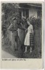 AK Foto Soldat mit Frau am Zaun 1939
