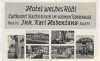 VERKAUFT !!!   AK Stadtsteinach im schönen Frankenwald Hotel weißes Rößl 6 Bilder 1955