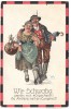 Künstler-AK Hans Boettcher Wir Schwoba werd´n mit 40 gscheidt ! de Andere net en Ewigkeit ! Mann mit Frau Feldpost 1914