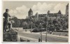 AK Foto Posen Schloss mit Statue Poznań Polen Feldpost 1940