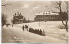 AK Foto Oberhof in Thüringen Herzogl. Jagdschloss im Winter großer Schlitten 1934
