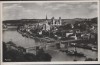 AK Passau Ansicht mit Dampfer und Brücke 1940