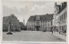 VERKAUFT !!!   AK Foto Kamenz in Sachsen Böhnisch Platz mit Hotel Lehmann und Postmeilensäule Feldpost 1939
