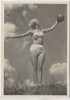 VERKAUFT !!!   AK Foto Frau Schönheit der Gymnastik Ballgymnastik Verlag Schwerdtfeger 1940