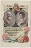 AK Zur Erinnerung an die silberne Hochzeitsfeier des Würtembergischen Königspaares Offizielle Postkarte des Blumentages private Ganzsache 1911