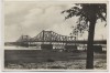 AK Foto Düsseldorf Neusser Brücke mit Holz und Krähnen 1935 RAR