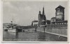 AK Düsseldorf Rheinpartie mit Schloßturm und Düsselschlößchen mit Schiff Feldpost 1939