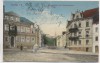 AK Leisnig in Sachsen Bismarckplatz mit Bahnhofstrasse Feldpost 1916