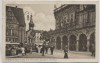 AK Bremen Marktplatz mit Rats-Cafe Roland und Rathaus mit Menschen 1912