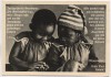 AK Foto 2 Kinder betend mit Versen Glaube Religion 1930