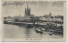 AK Köln am Rhein Frankenwerft mit Dampfer 1925