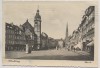 AK Foto Altenburg Markt mit Rathaus und Kirche 1950
