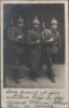 VERKAUFT !!!   AK 3 Soldaten Pickelhaube Gewehr Feldpost Abs.: Vereins-Lazarett Brenzhaus Schwäbisch Hall 1916