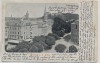 AK Pirna an der Elbe Ortsansicht mit Kirche und Schloss Sonnenschein 1906