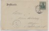 AK Gruss aus Unwürde bei Löbau Rittergut Gasthof Stempel Kittlitz 1906 RAR