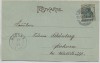 Mondschein-AK Gruss aus Deuben Rathaus mit Brunnen und Menschen b. Freital 1907 RAR