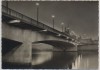AK Foto Bremen Große Weserbrücke bei Nacht Sonderstempel Erstausgabe 1965