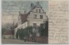 AK Husum Schlossstrasse Haus mit Menschen 1905