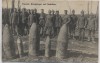 VERKAUFT !!!   AK Foto Französ. Blindgänger und Ausbläser Soldaten mit Pickelhaube 1.WK Feldpost 1916