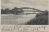 AK Nienburg an der Weser Neue Weserbrücke 1906