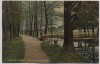 AK Lenzen an der Elbe Hagen-Promenade mit Dame 1910 RAR