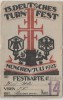 Künstler-Festkarte München 13. Deutsches Turnfest 1923