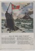 VERKAUFT !!!   Lied-Karte denn wir fahren gegen Engeland H.Löns U-Boot mit Fahne Horn's Kunstkarte Nr. 12 1940 RAR