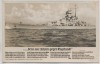 Liedkarte Foto denn wir fahren gegen Engeland H. Löns Schlachtschiff Scharnhorst Verlag Horn 1940
