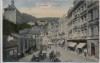 VERKAUFT !!!   AK Karlsbad Marktplatz viele Menschen Karlovy Vary Böhmen Tschechien 1912