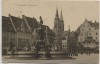 AK Nürnberg Hauptmarkt Brunnen mit Menschen 1910