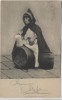 AK Kind auf Bierfass mit Bierkrug HB 1904