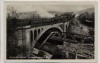 AK Foto Wuppertal Elberfeld Sonnborner Brücke mit Zug 1935