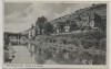 AK Bad Mergentheim Partie an der Tauber mit Brücke 1940