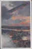 AK Zeppelin über Antwerpen Deutscher Luftflotten-Verein 1916