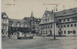 AK Pulsnitz in Sachsen Markt mit Ritscheldenkmal Sonderstempel 1910