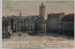 AK Gruss aus Darmstadt Marktplatz 1900