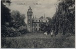 VERKAUFT !!!   AK Schlebusch Villa Rhodius mit Menschen b. Leverkusen 1918 RAR