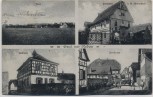 AK Mehrbild Gruß aus Rodau Rathaus Dorfstraße Wirtschaft Schweickert b. Zwingenberg 1924 RAR