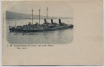 VERKAUFT !!!   AK S.M. Torpedoboots-Division auf dem Rhein Mai 1900