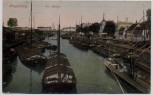 AK Magdeburg Am Hafen mit Schiffen 1920