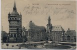 VERKAUFT !!!   AK Worms Eleonorenschule und Wasserturm 1908